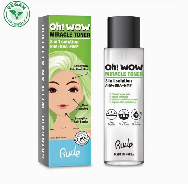 Rude Cosmetics - Miracle Toner - 3-1 skincare