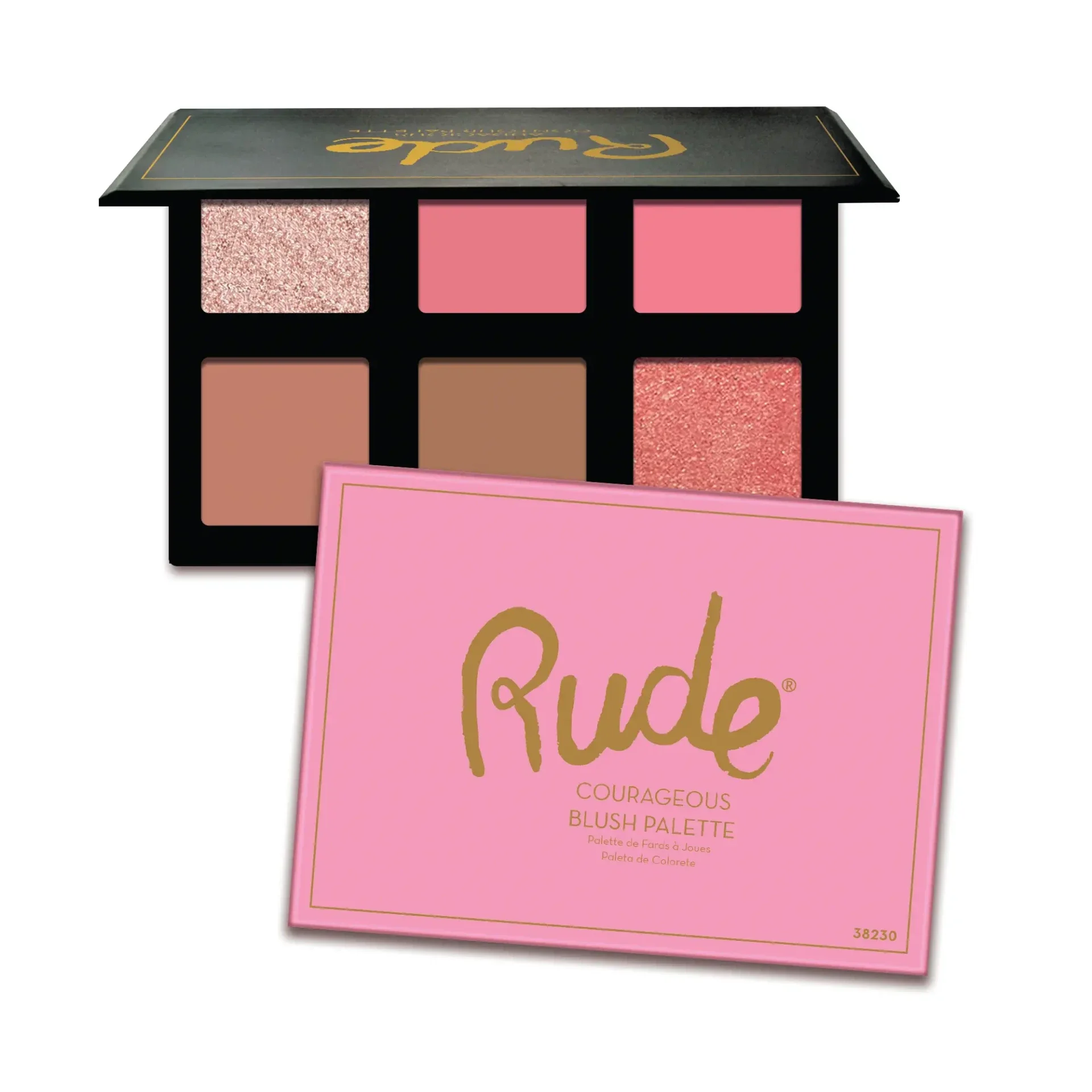 Rude Cosmetics - Nude Line - Courageous - Blush Palette