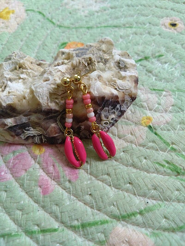 Hangers schelp roze