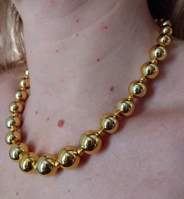 Ketting kralen goud