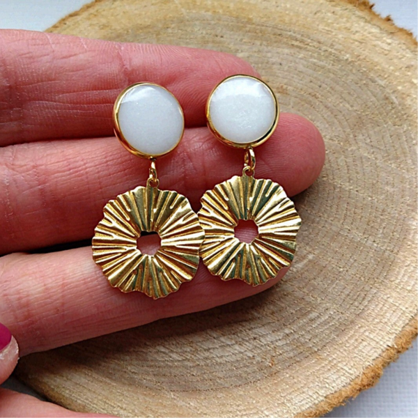 Hangers goud/wit