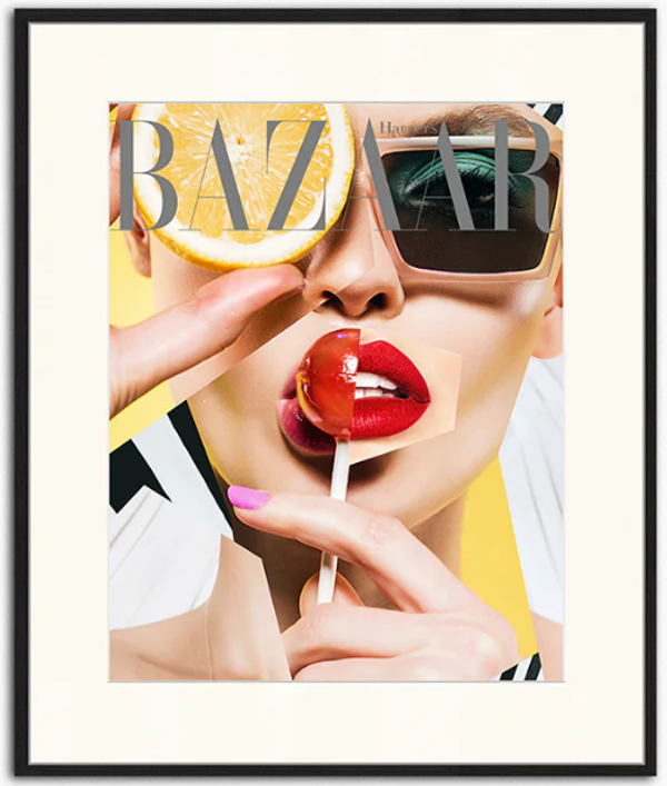 Magazine cover Harpers Bazar  60 x 80