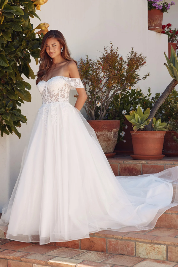 Vivienne — Romantic Off-Shoulder Ball Gown
