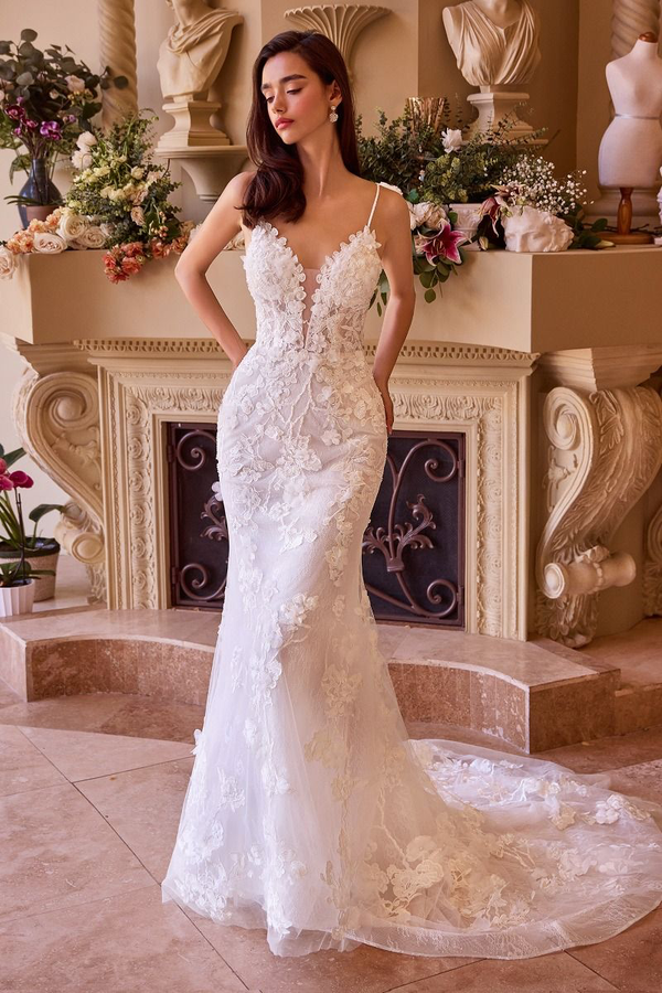 Selene — Floral Mermaid Wedding Dress