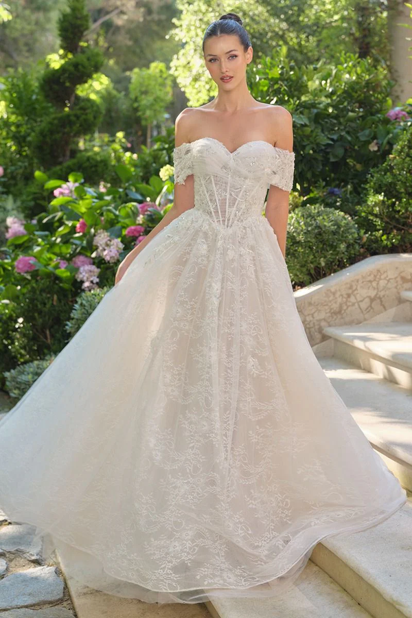 Aurora — Romantic Off-Shoulder Ball Gown