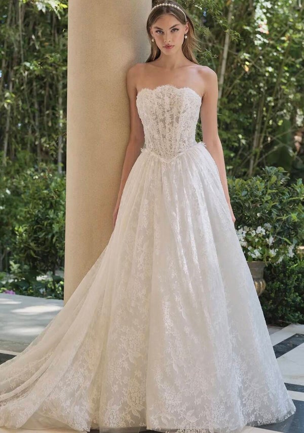 Isabelle — Strapless Lace Ball Gown