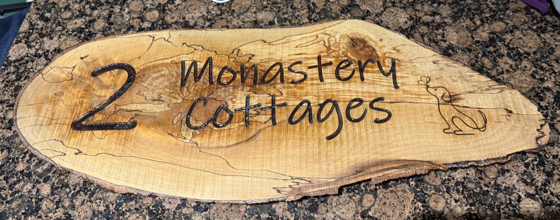 House Sign - Various woods, live edge, oak, beech etc