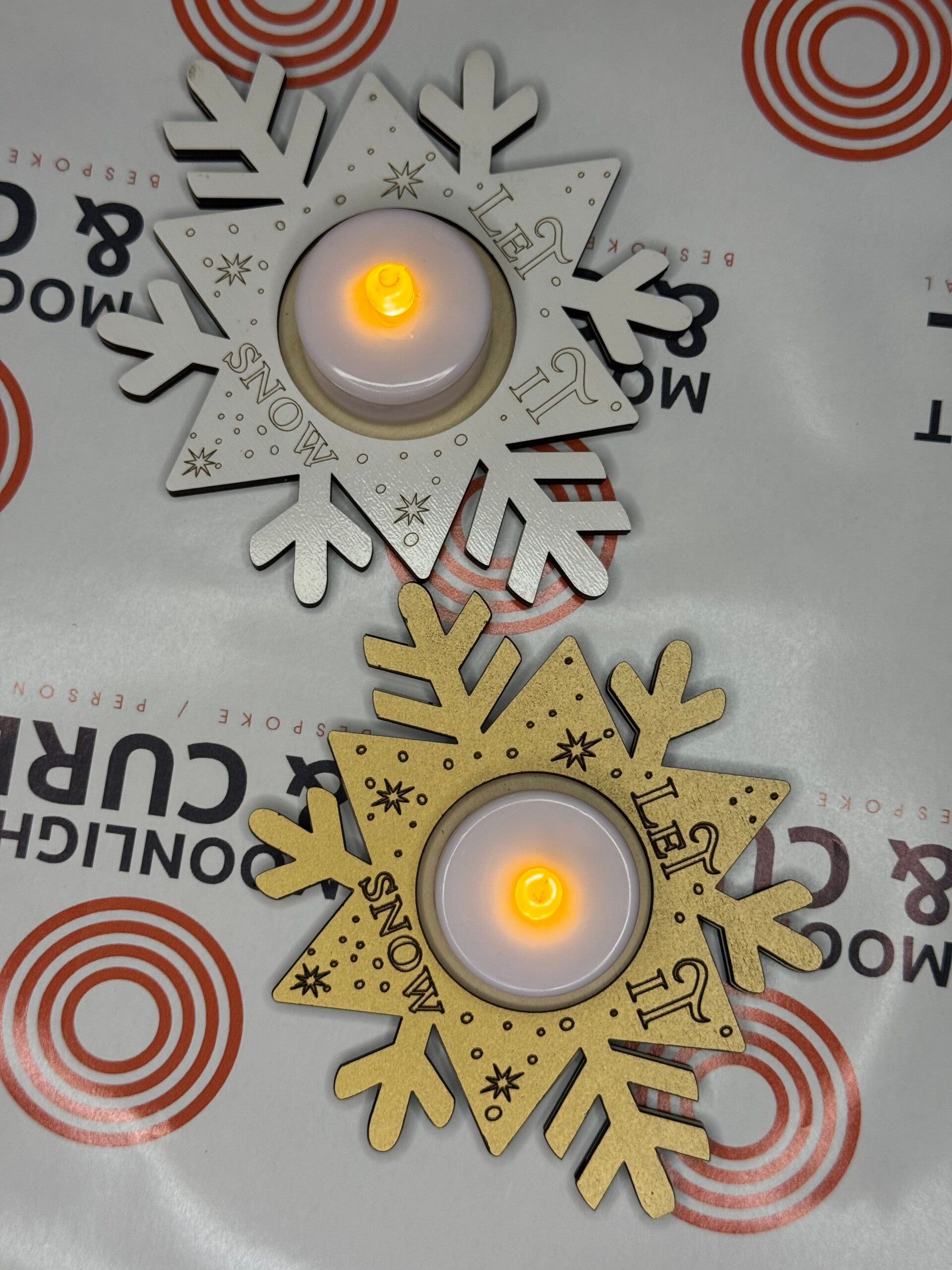 Let it Snow Tealight holder