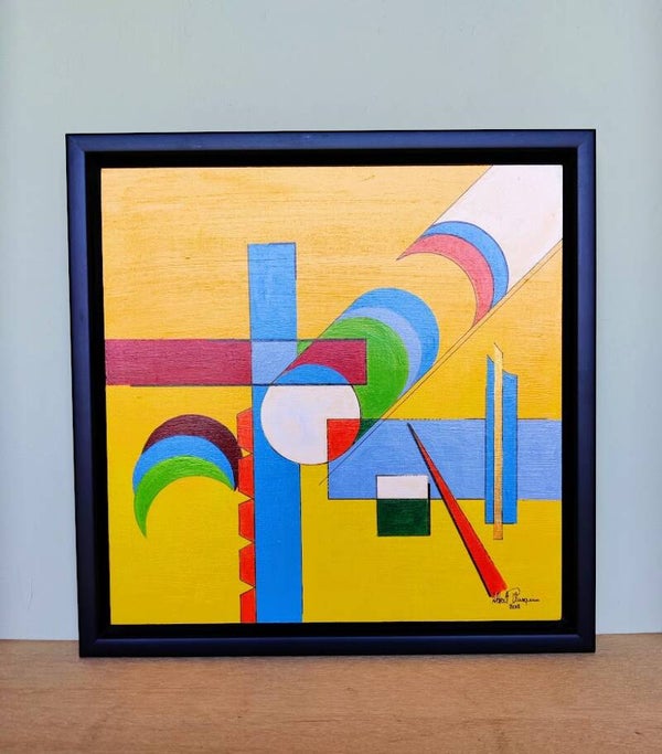 Mooi abstract schilderij.