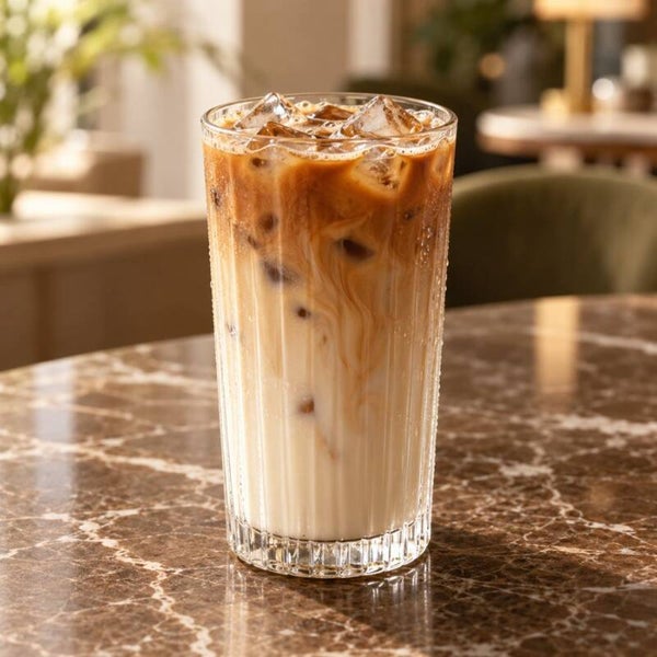 Iced vanilla latte