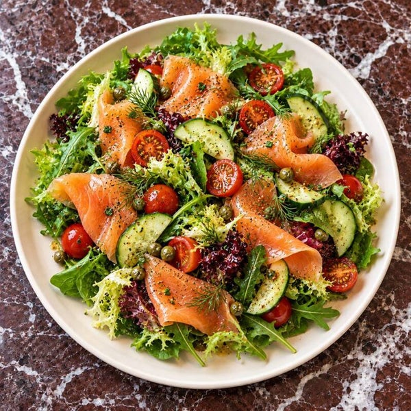 Salade au saumon