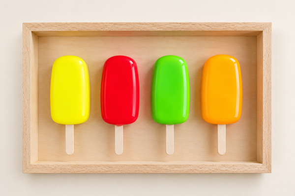 Popsicle wall art neon collectie met lijst