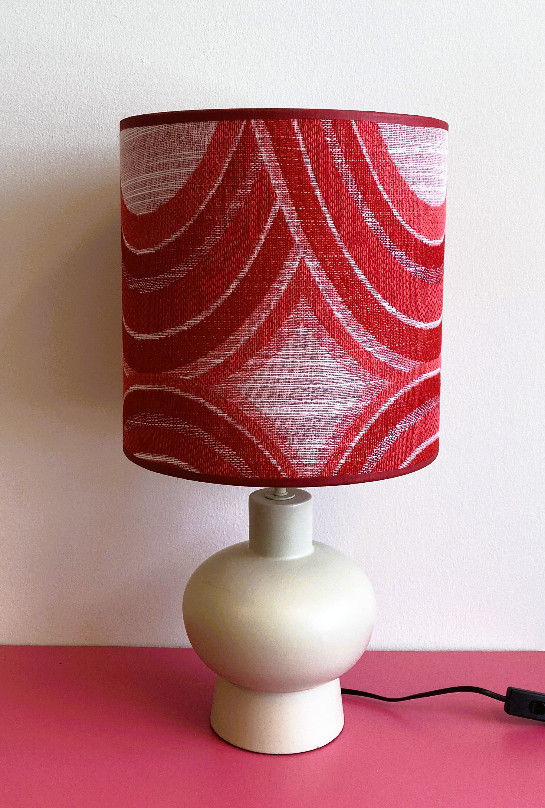 Lampenkap retro magenta
