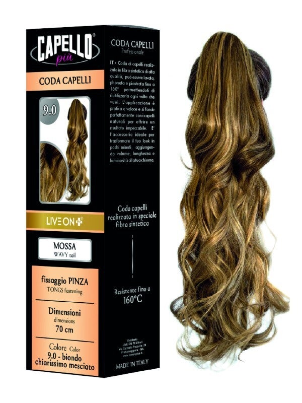 Coda Capelli Mossa Con Pinza Biondo Chiarissimo Mesciato