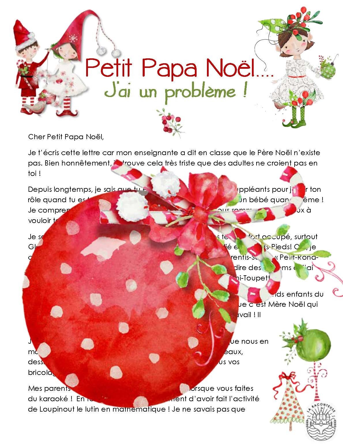 COMPREHENSION TEXTE CHER PETIT PAPA NOEL 3e-4e année (Petit DEBAT aussi)