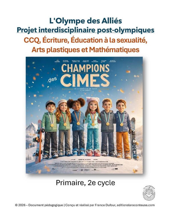PROJET POST-OLYMPIQUE CCQ, ECRITURE, EDUC SEXUALITE, MATHEMATIQUES, ARTS