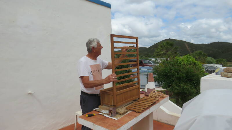 Helping with painting