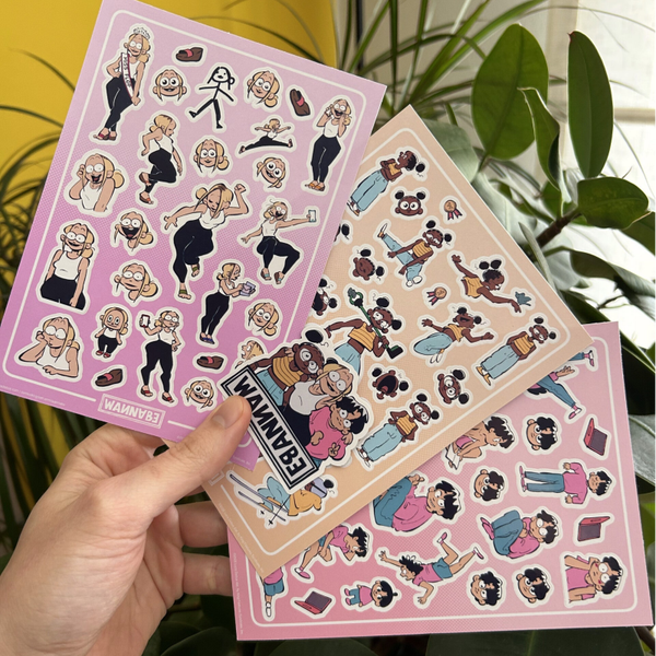 Bundle Character Sticker Sheet