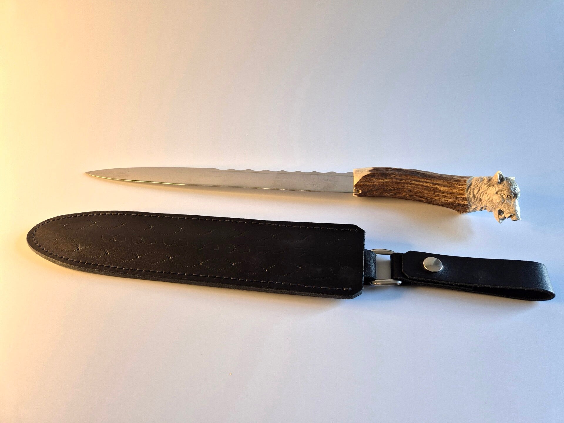 Exquisite Scottish Dirk with Wild Boar Antler Handle