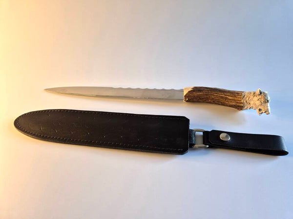 Exquisite Scottish Dirk with Wild Boar Antler Handle