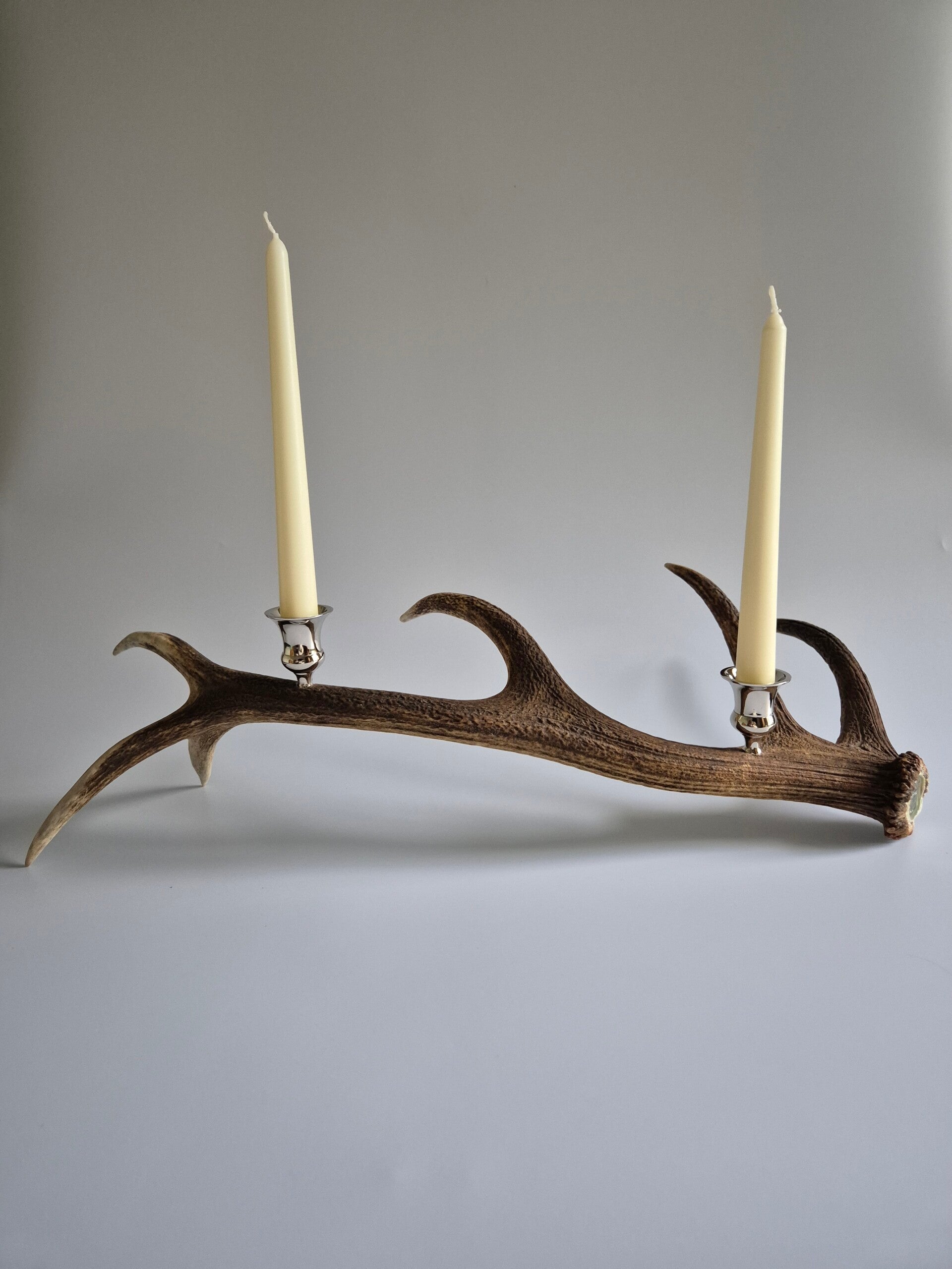 Scottish Heritage Red Stag Antler Candle Holder Centrepiece