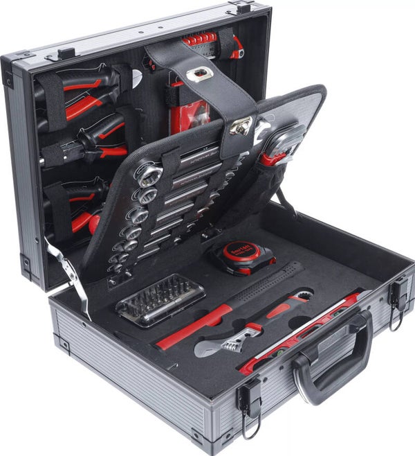 Jeu d’outils dans malette aluminium | 66 pièces:6057