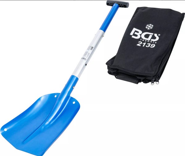 Pelle à neige en aluminium | avec manche démontable à verrouillage rapide