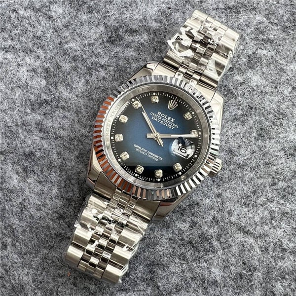 Rolex Datejust – Stainless Steel, Blue Dial (Diamond Markers)