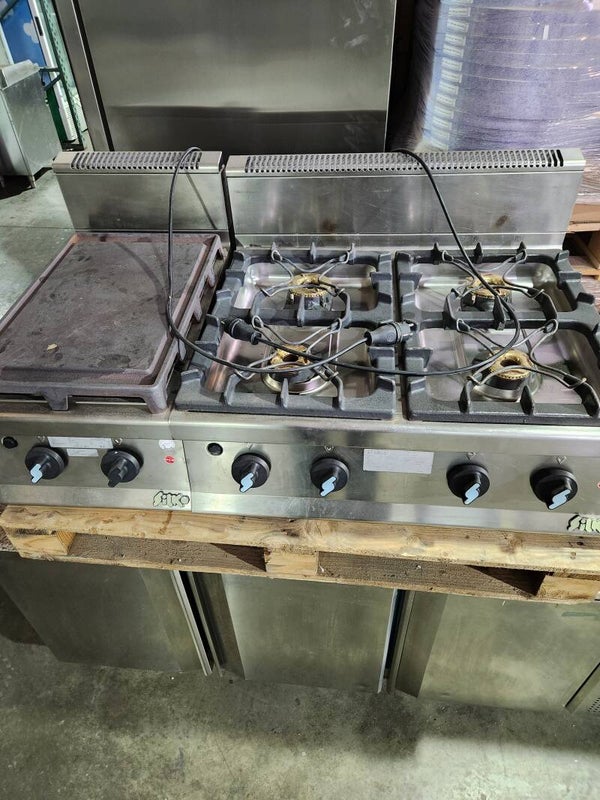 Gloeiplaat + gasfornuis Silko