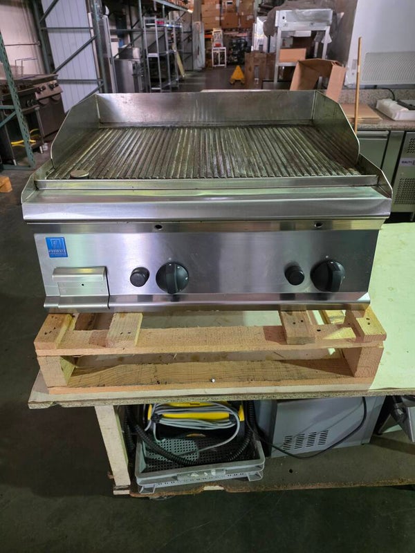 Geribbelde gasgrill Tecnoinox