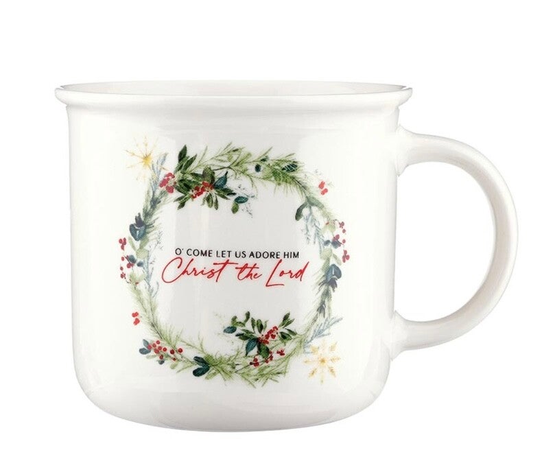 O Come Let Us Adore Him Mug