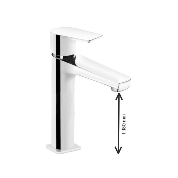 Adell Azure Medium-Crome Wastafelkraan