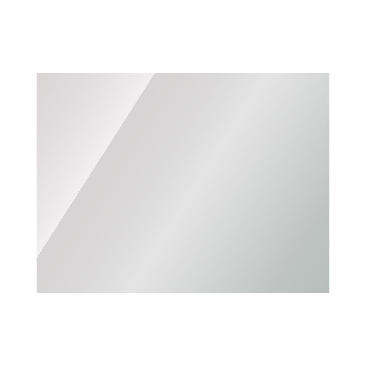 Leven Spiegel Rechthoek Verzilverd 76x60x2 cm / Wit