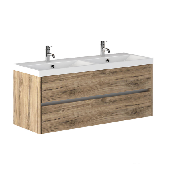 JENA 120 cm Badkamermeubel +Wastafel Keramiek/Dorato