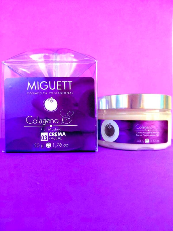 CREMA FACIAL DE COLAGENO Y ELASTINA