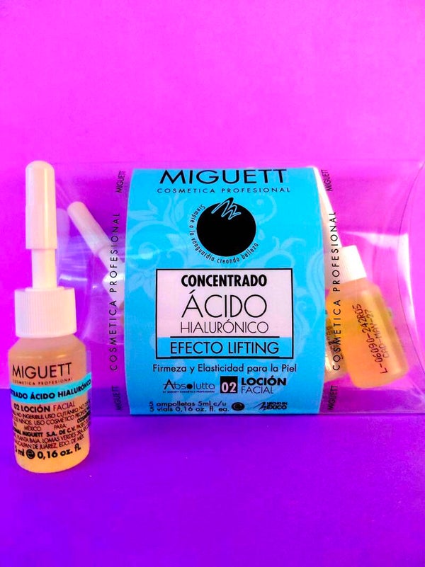 AMPOLLETA CONCENTRADO DE ACIDO HIALURONICO