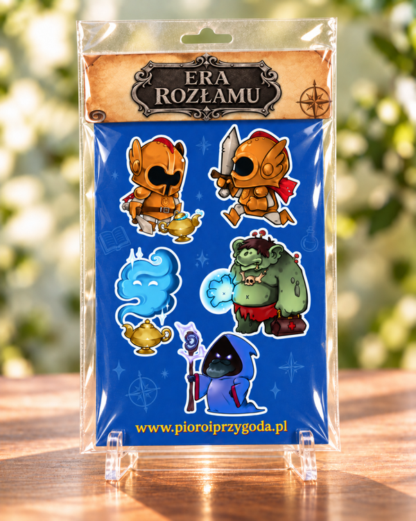 ✨ Zestaw Naklejek Chibi z „(O)błędnego Rycerza”