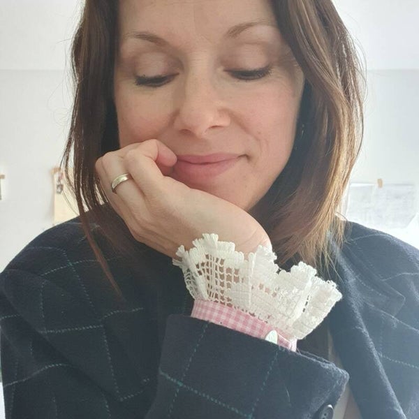 Cuffs roze ruitprint