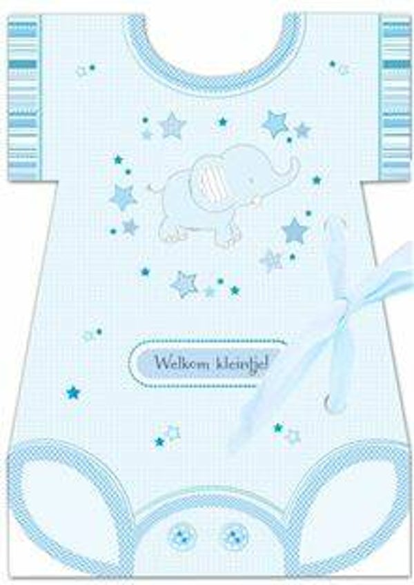 geboorte kaart met rompertje
