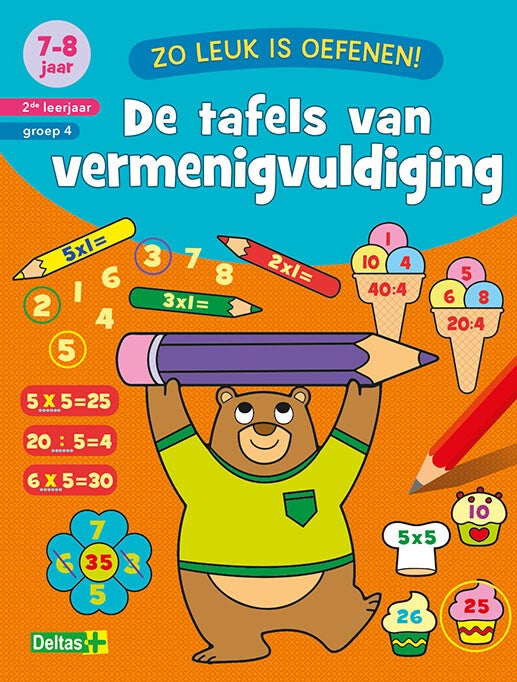Zo leuk is oefenen! De tafels van vermenigvuldiging (7-8 j.)