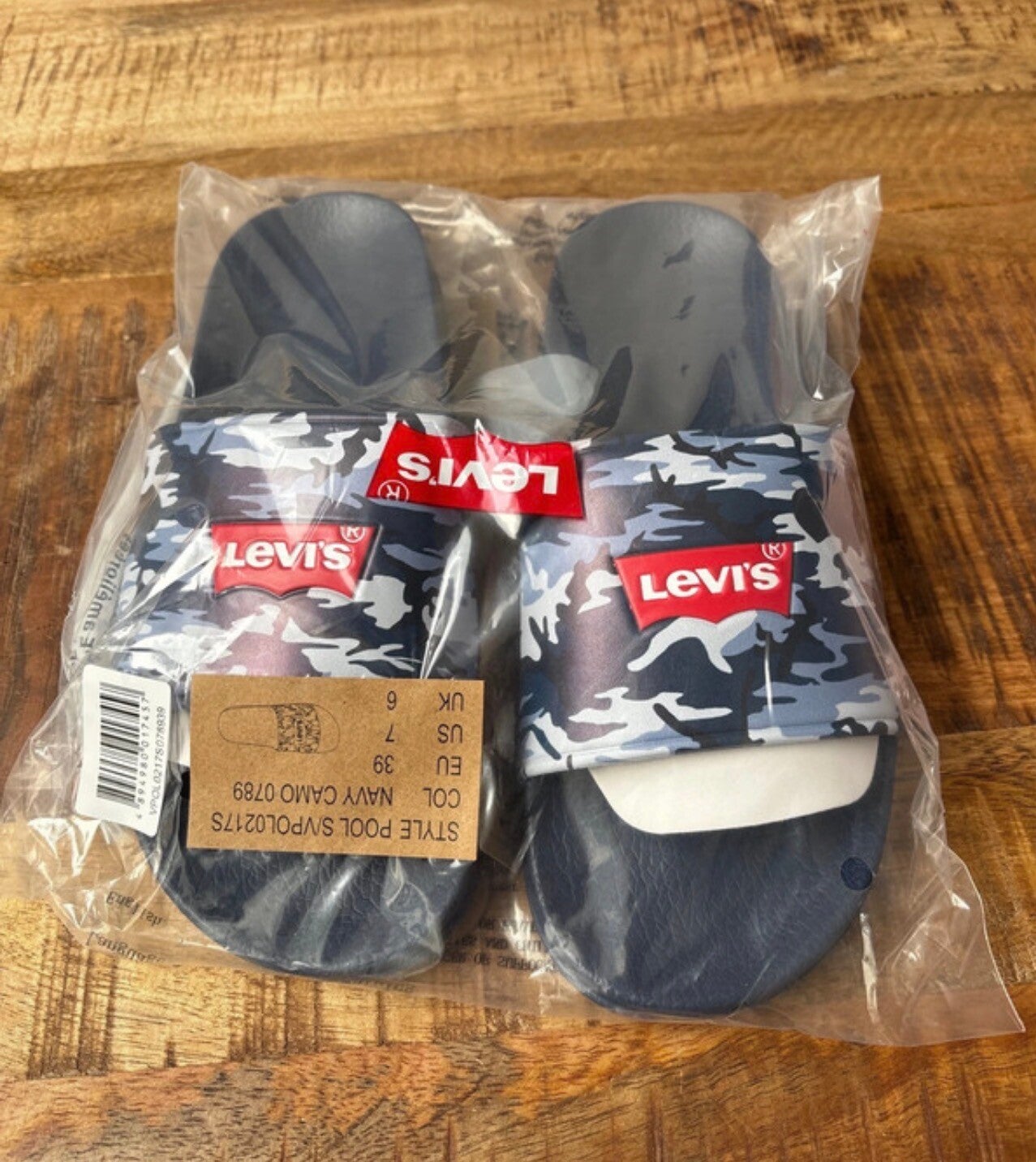 Levi's Badslippers blauw
