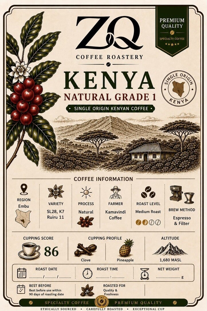🇰🇪 KENYAN NATURAL GRADE 1