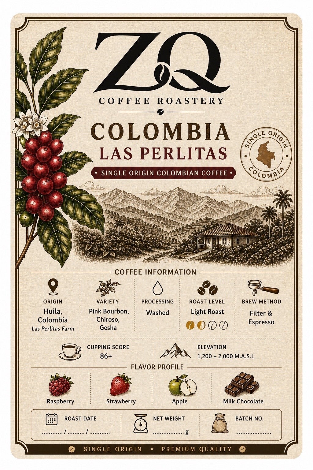 🇨🇴 COLOMBIA LAS PERLITAS 86 +
