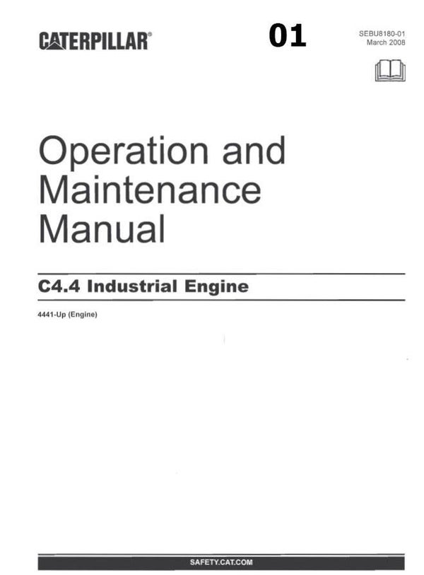 -01 Caterpillar 4.4 Industrial Engine Operation and Maintenance Manual   111 pages