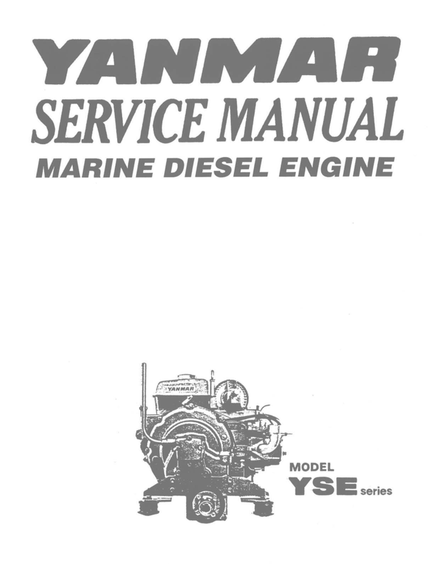 Yanmar-YSE8 YSB -Marine Engine Service-Manual