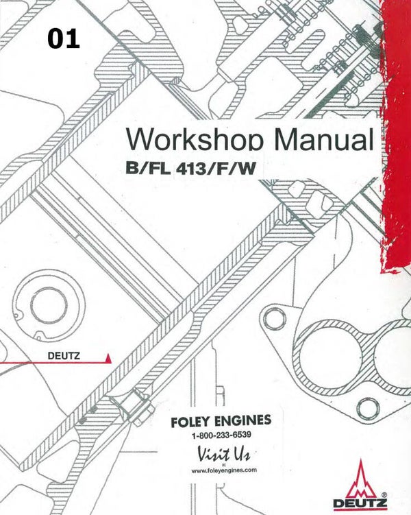 ))) 01 Deutz BFL 413fW Engine Workshop Repair Manual 621 pages
