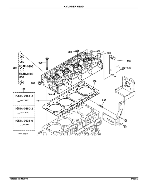Kubota M105-S Parts Manual