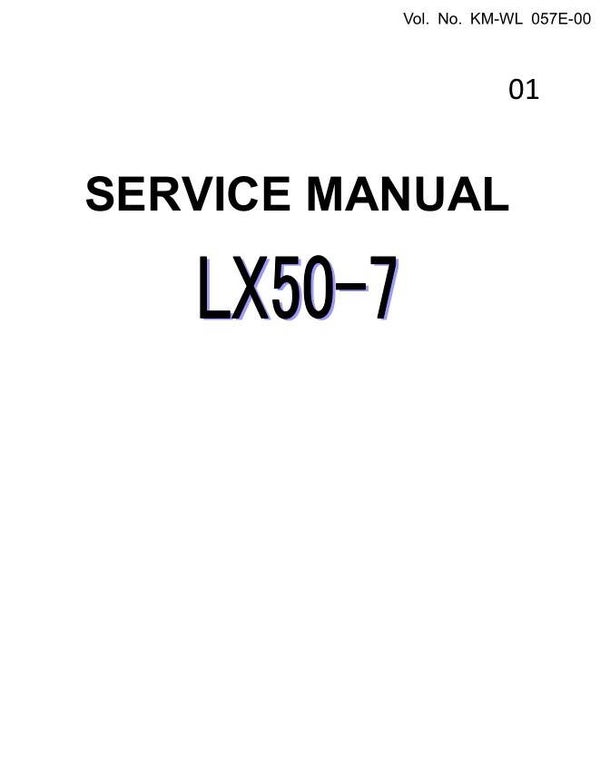 27C 01 Hitachi LX50-7 Wheel Loader Service Repair Manual 425 PAGES