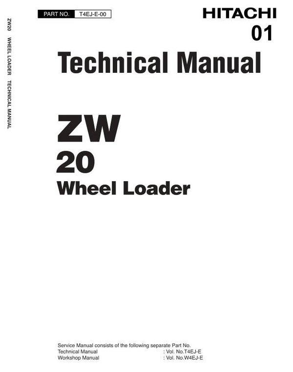 33D 01 Hitachi ZW20 Wheel loader Technical Manual 288 pages