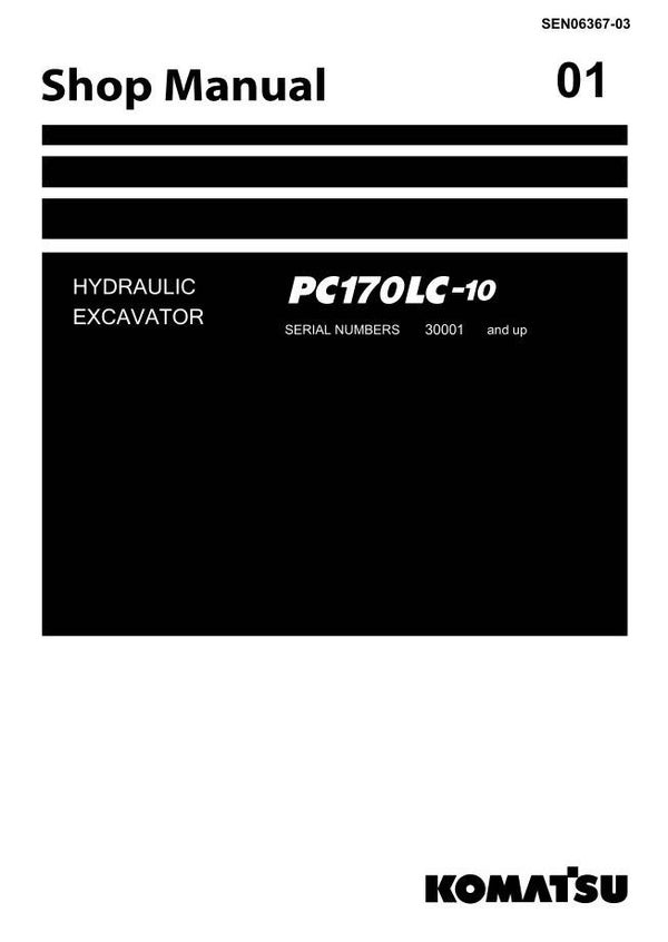 KM  01 Komatsu 170LC-10 Excavator Workshop Repair Manual 1453 pages